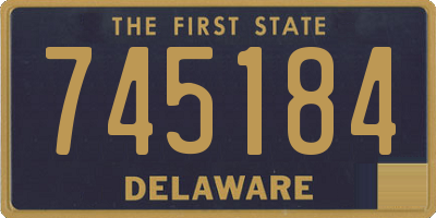 DE license plate 745184