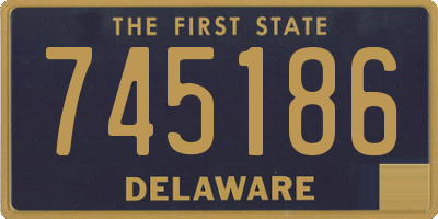 DE license plate 745186