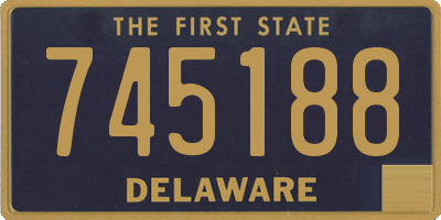 DE license plate 745188