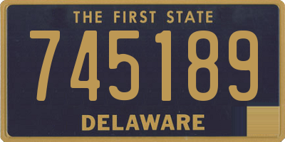 DE license plate 745189