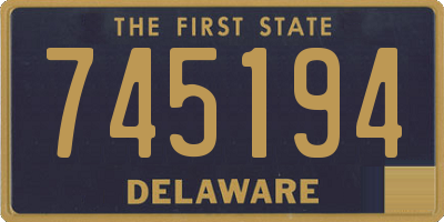 DE license plate 745194