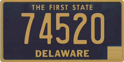 DE license plate 74520