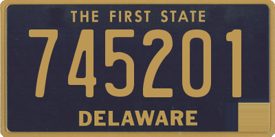 DE license plate 745201