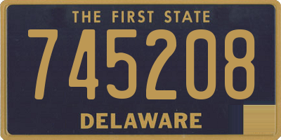 DE license plate 745208