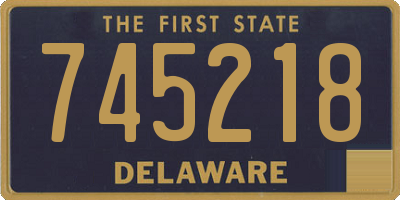 DE license plate 745218