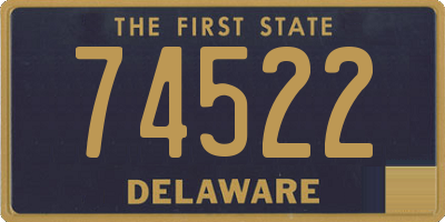 DE license plate 74522