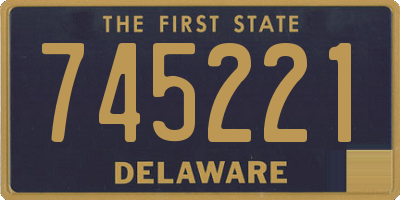 DE license plate 745221