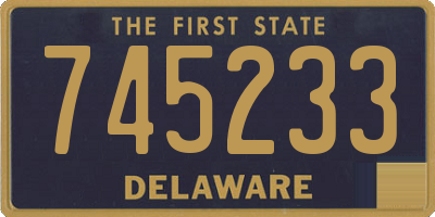 DE license plate 745233