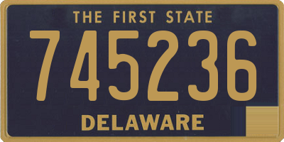 DE license plate 745236