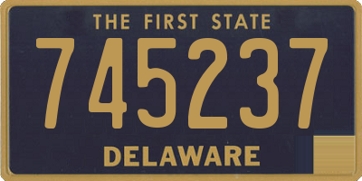 DE license plate 745237