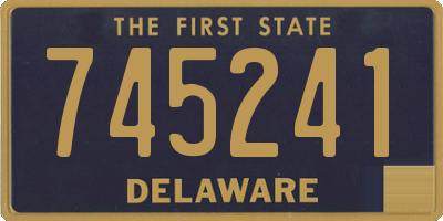 DE license plate 745241