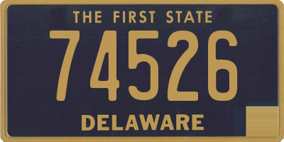 DE license plate 74526