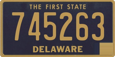 DE license plate 745263