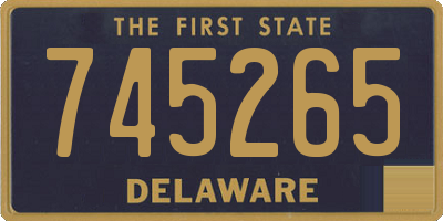 DE license plate 745265