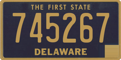 DE license plate 745267