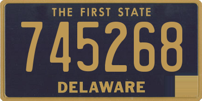 DE license plate 745268