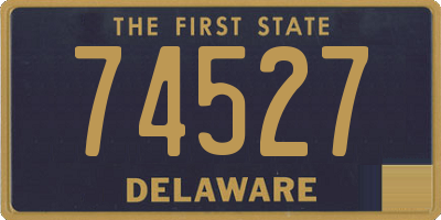 DE license plate 74527