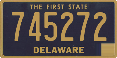 DE license plate 745272
