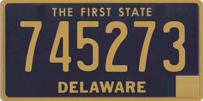DE license plate 745273