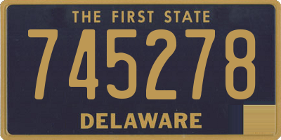DE license plate 745278