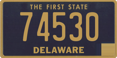 DE license plate 74530