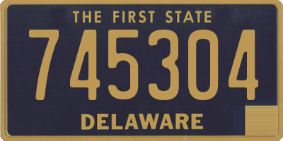 DE license plate 745304