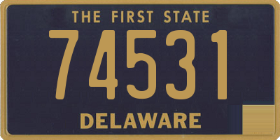 DE license plate 74531