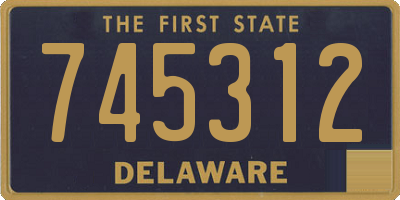 DE license plate 745312