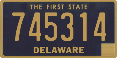 DE license plate 745314