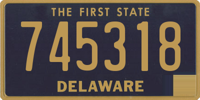 DE license plate 745318