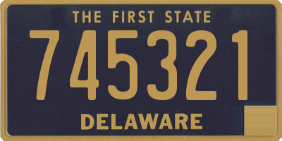 DE license plate 745321
