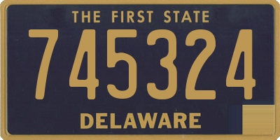 DE license plate 745324