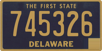 DE license plate 745326