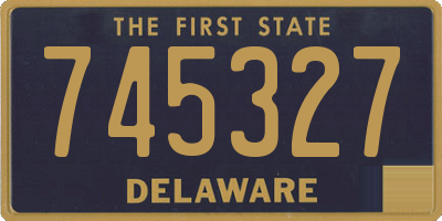 DE license plate 745327