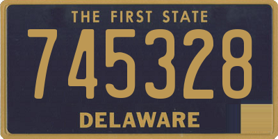 DE license plate 745328