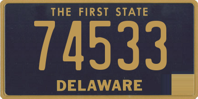 DE license plate 74533