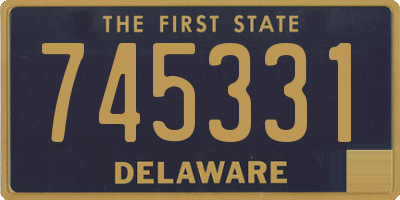 DE license plate 745331