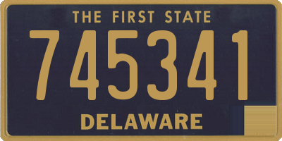 DE license plate 745341