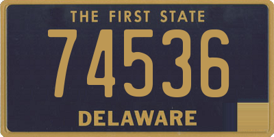 DE license plate 74536