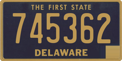 DE license plate 745362