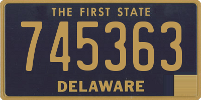 DE license plate 745363