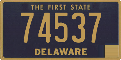 DE license plate 74537
