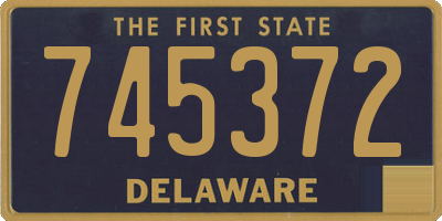 DE license plate 745372