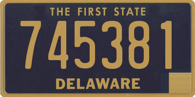 DE license plate 745381