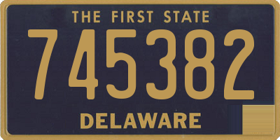 DE license plate 745382