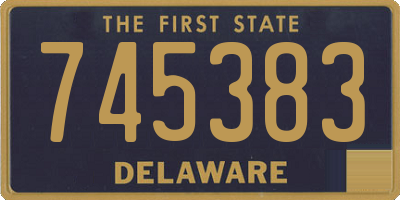 DE license plate 745383