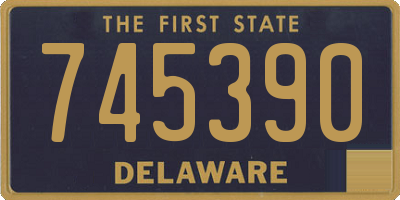 DE license plate 745390