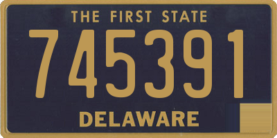 DE license plate 745391