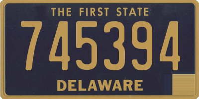 DE license plate 745394