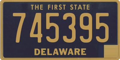 DE license plate 745395